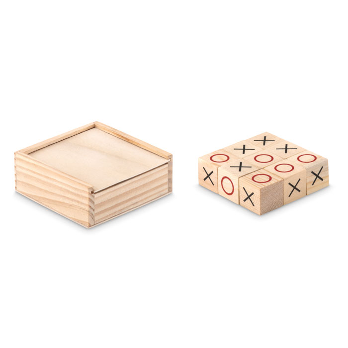 Jeu de morpion en bois Tic Toe _Bois