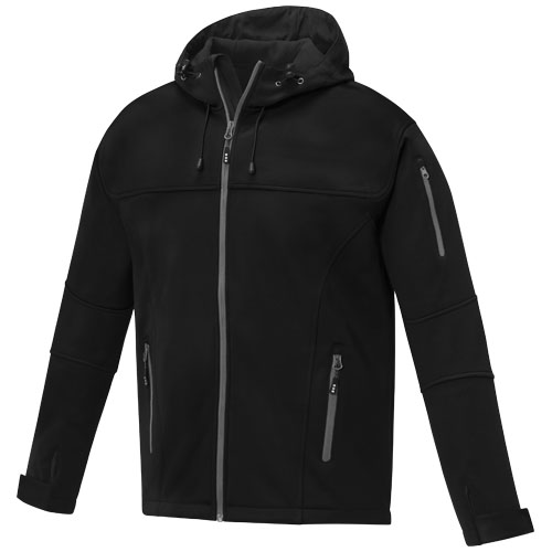 Veste softshell en polyester certifié homme Match 360 g_Noir