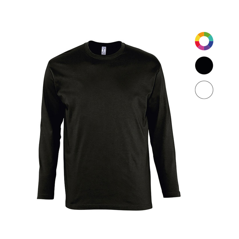 T-shirt homme manches longues en coton certifié Monarch 150 g_02