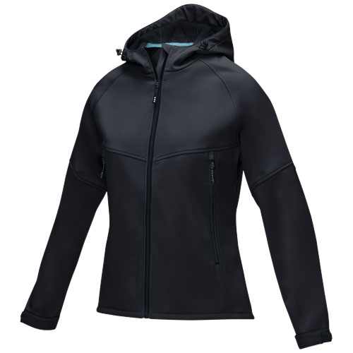 Veste softshell femme en polyester recyclé certifié Coltan_Noir