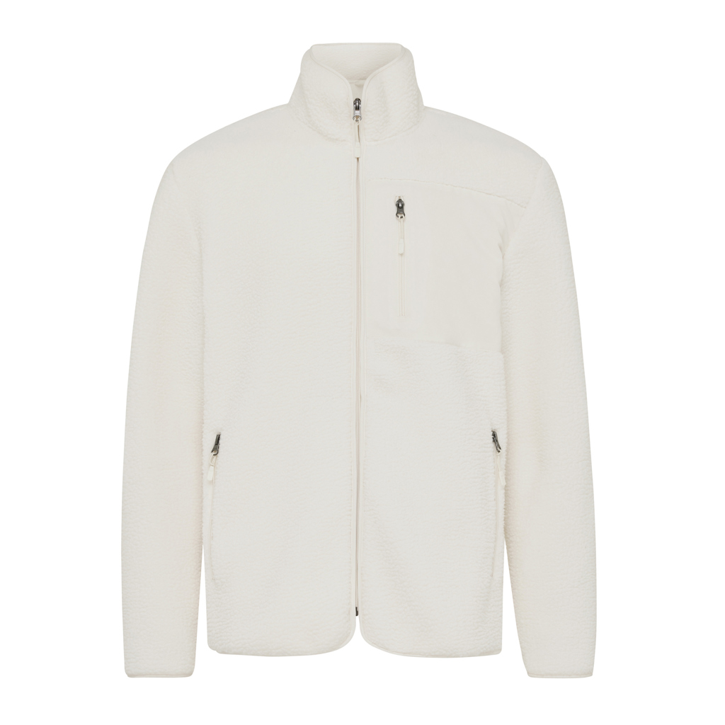 Veste polaire sherpa unisexe en polyester recyclé Iqoniq Diran 320 g_Naturel