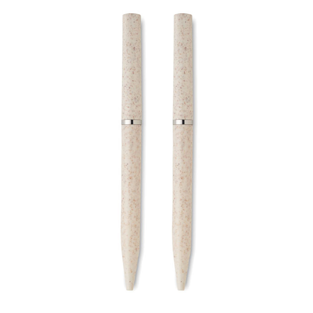 Parure de stylos en paille de blé Peat_04