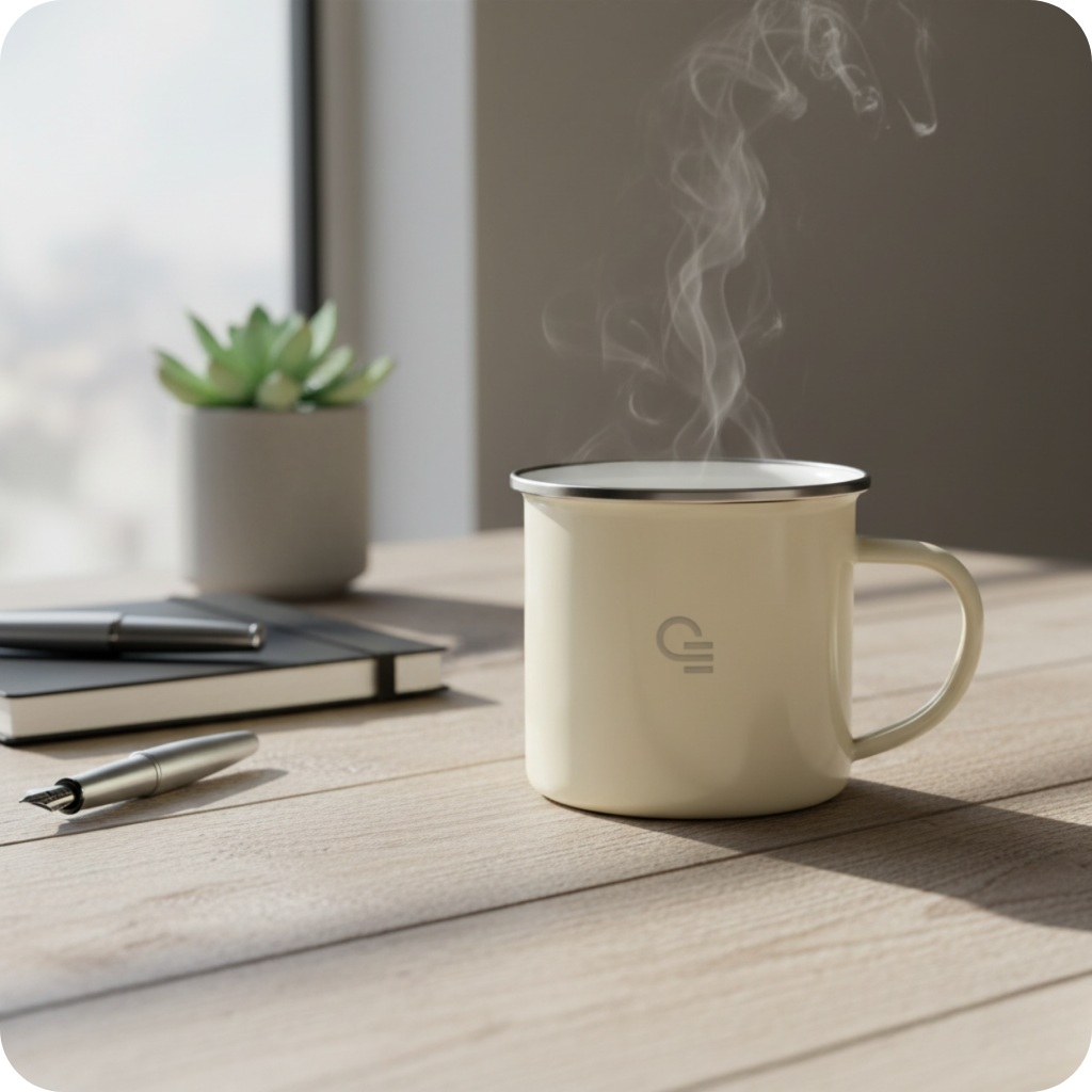 Mug publicitaire en émail Rio 350 mL_00