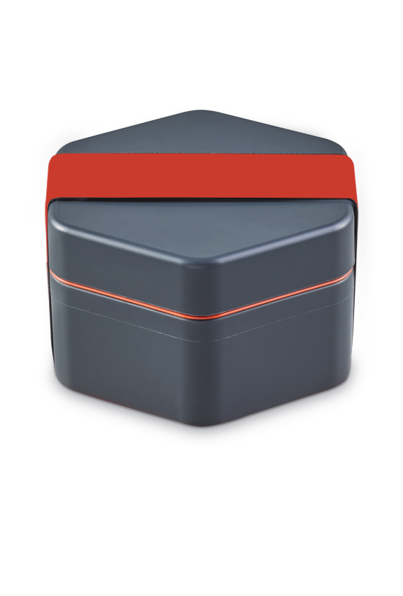 Lunch box en plastique végétal Fillgood 750 mL_Rouge