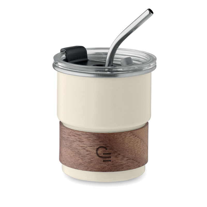 Mug de voyage en inox recyclé Mute 260 mL_01