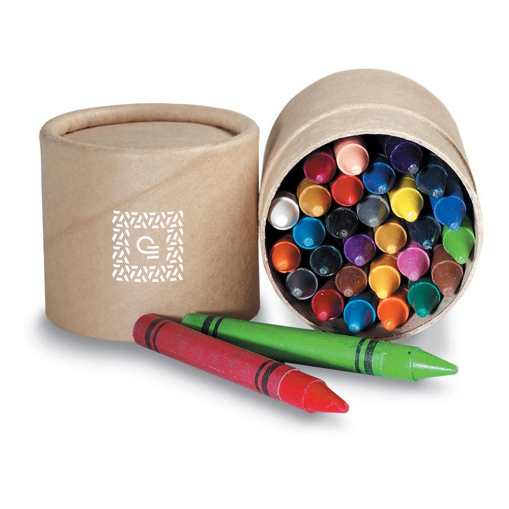 Set de 30 crayons de cire - Objet publicitaire