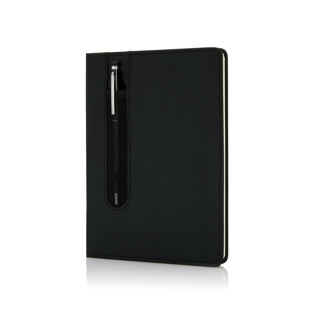 Carnet A5 avec stylo-stylet Deluxi_Noir