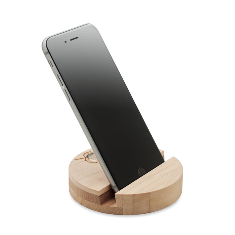 Support de téléphone en bois Grow Round Stand_03