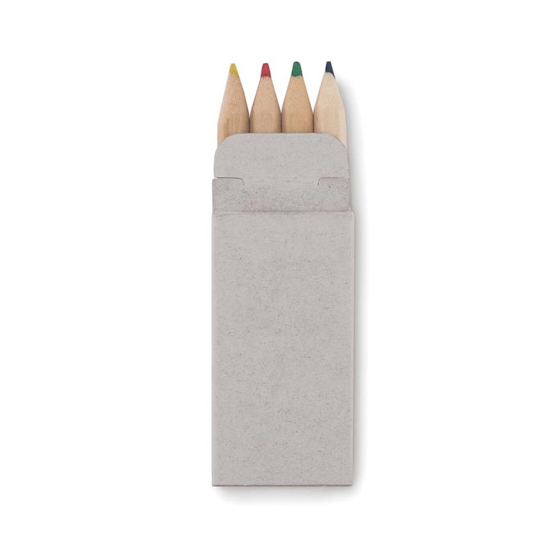 Boite de 4 crayons de couleur publicitaires Petit Abigail