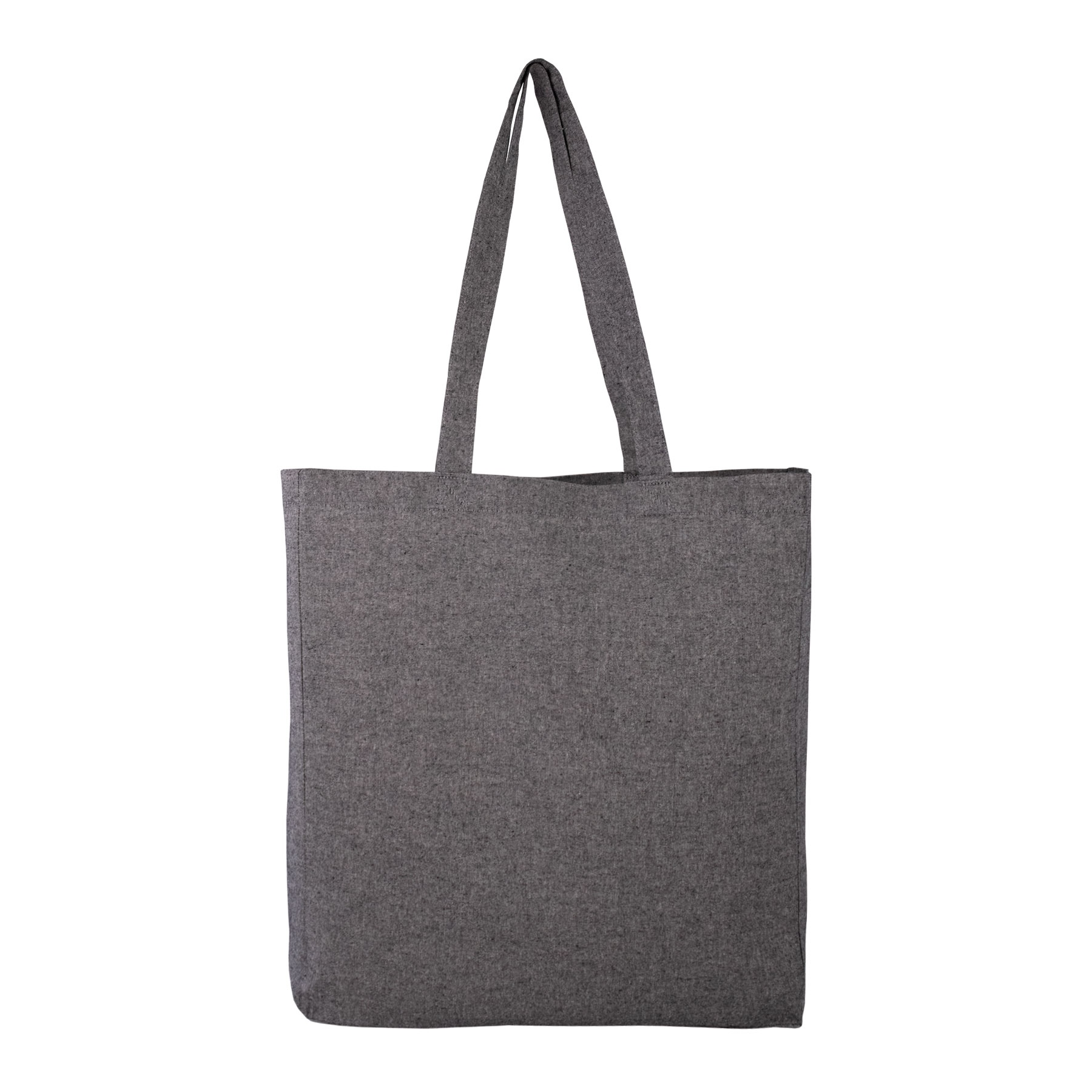 Tote bag en coton recyclé Jhansi 150 g_Noir