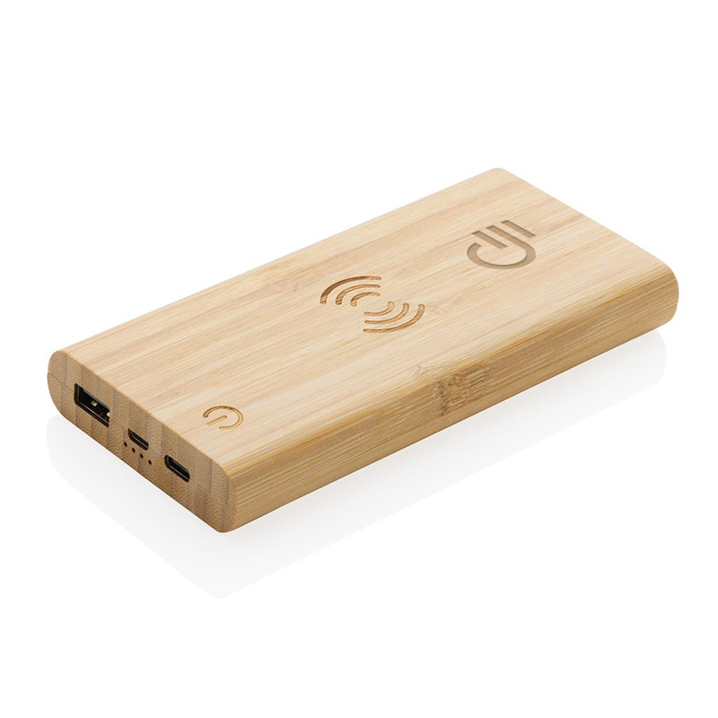 Batterie externe à induction en bambou Vitality 8000 mAh_1
