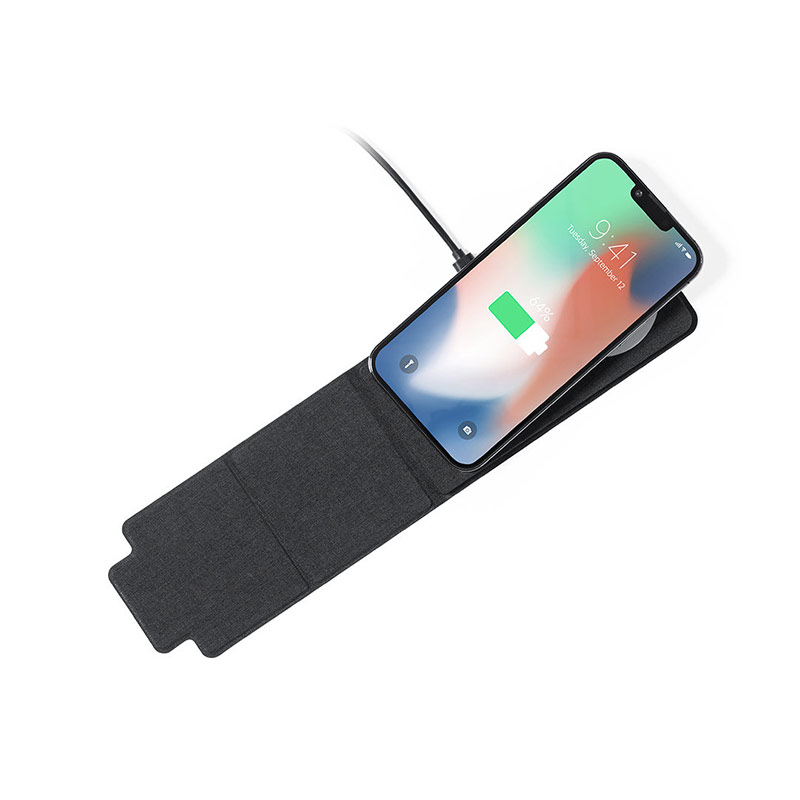 Chargeur à induction en plastique recyclé rPET Sterling 15W_04