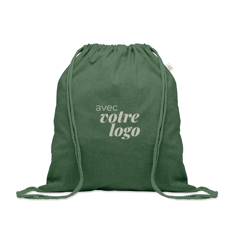 Gym bag publicitaire en coton et polyester recyclés Cabetri Colour 140 g_01