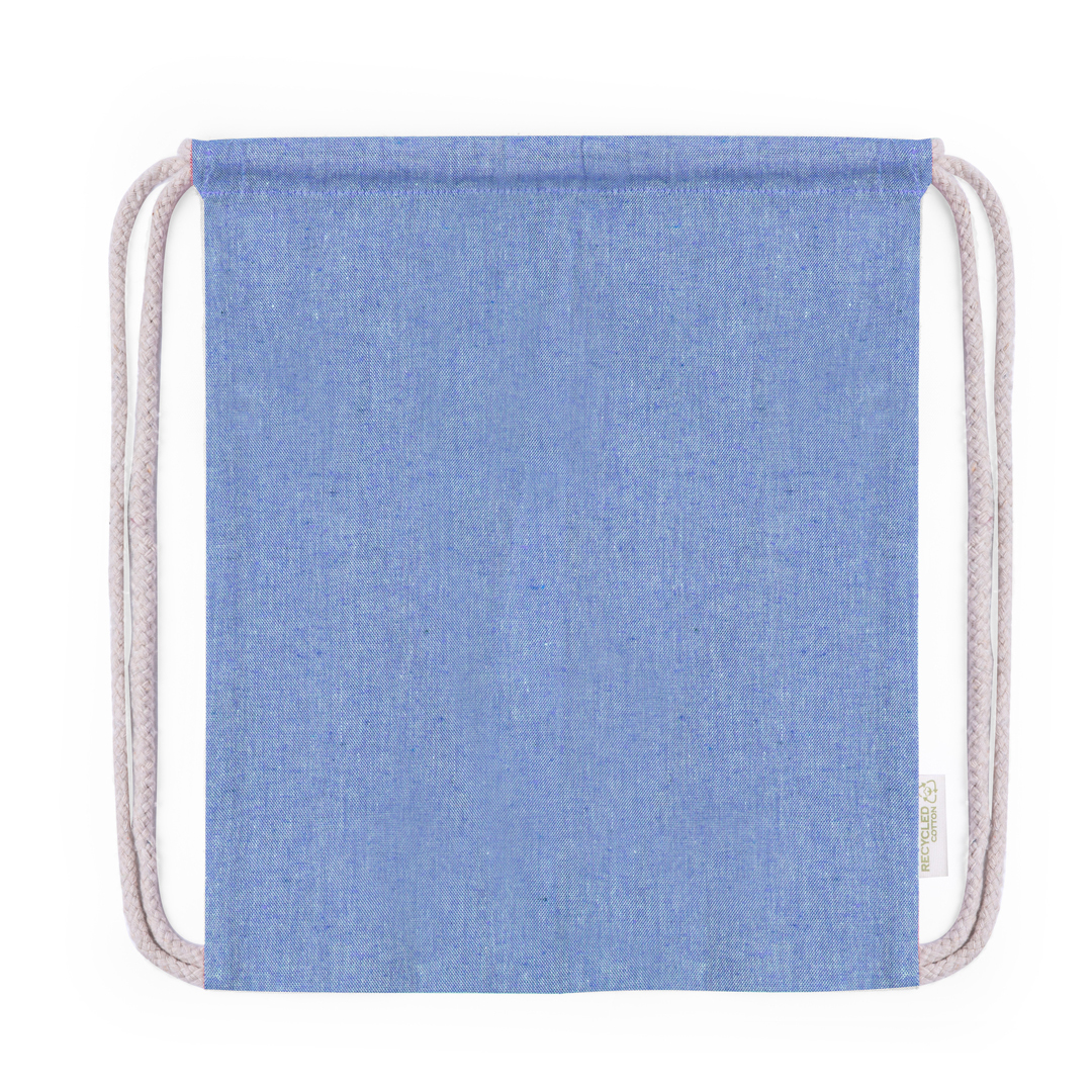 Gym bag enfant en coton recyclé Ashara 120 g_Bleu