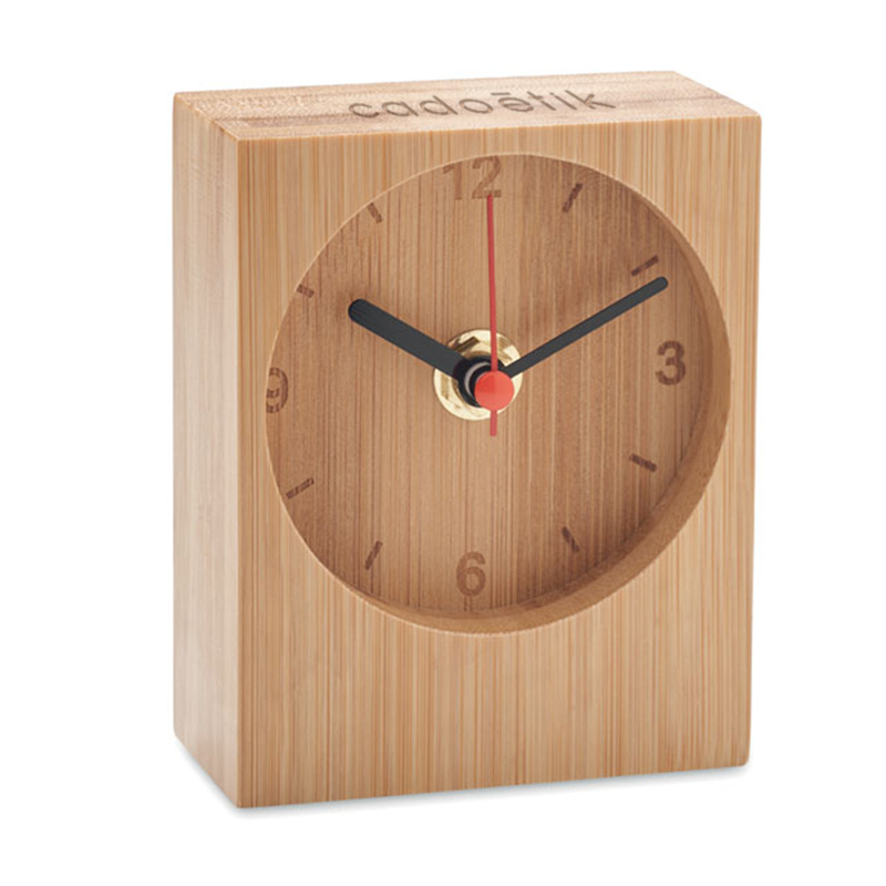 Horloge de table en bambou Clambu_1