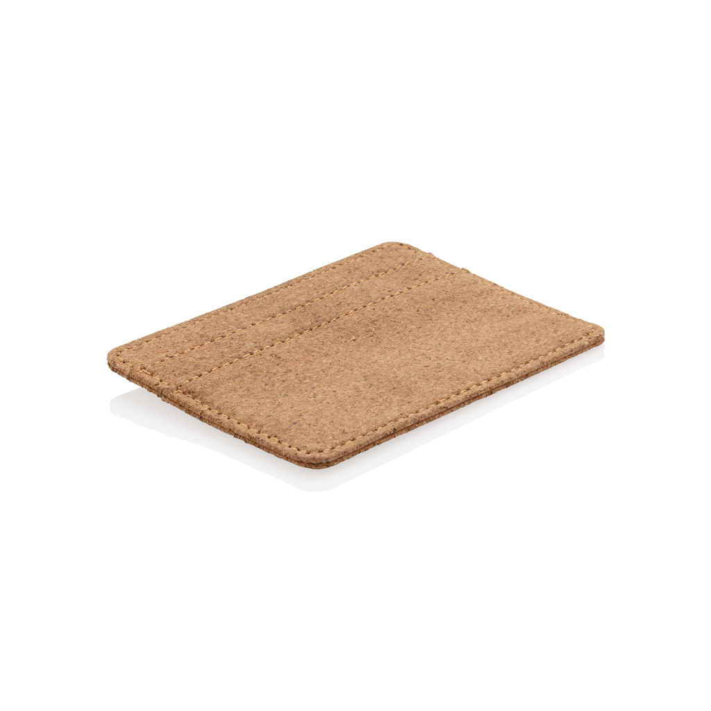 Porte-cartes anti-RFID en liège EcoGuard_Marron