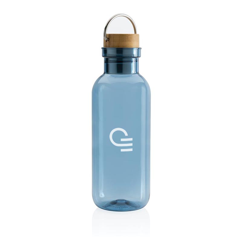 Gourde publicitaire - Gourde en rPET GRS couvercle à poignée en bambou FSC® 680 mL_1