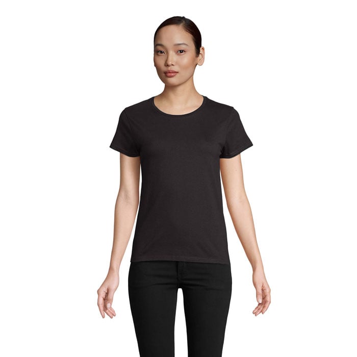 T-shirt femme en coton bio certifié Crusader 150 g_Noir profond