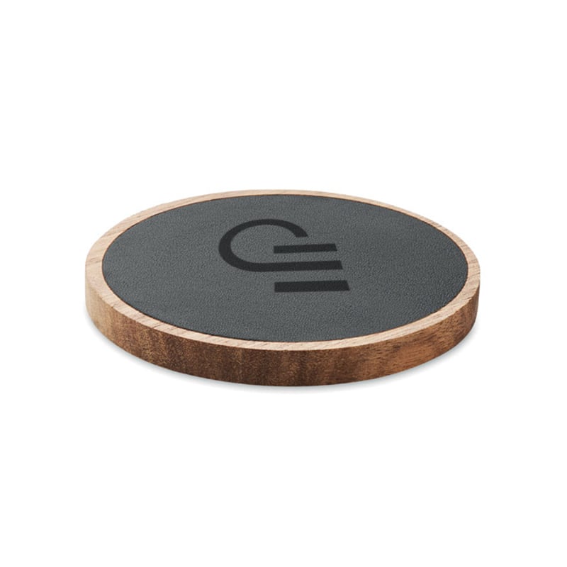 Chargeur à induction en bois d'acacia et plastique recyclé Acawai_1