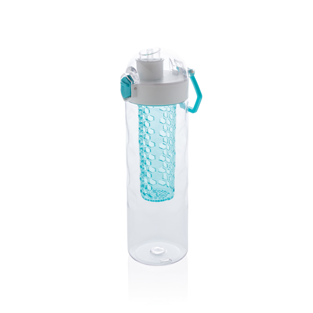 Bouteille infuseur en Tritan Honeycomb 700 mL_Turquoise