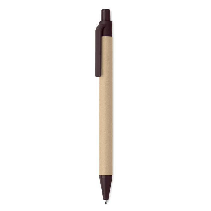 Stylo bille en cosse de café Janeiro_Marron