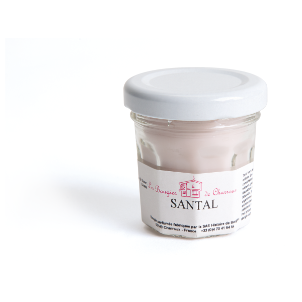 Bougie parfumée en verre Grasse 110 g_Blanc