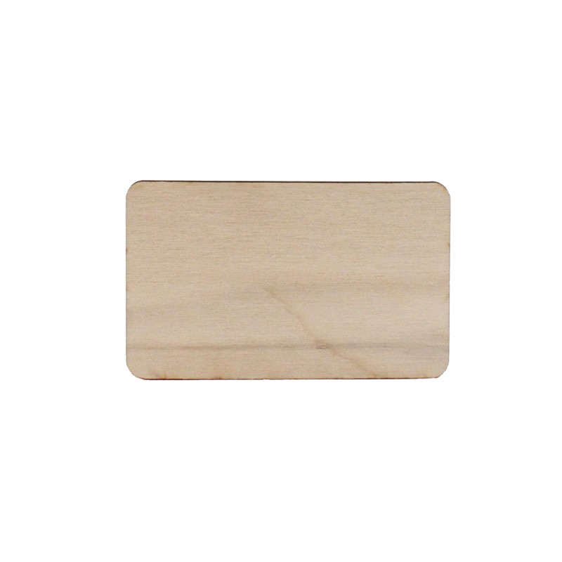 Badge personnalisé en bois magnétique Woodik_Naturel