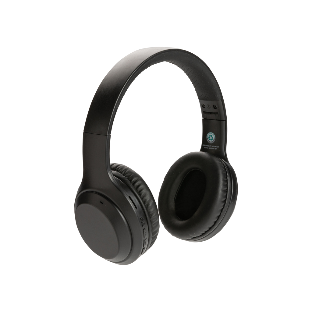Casque audio sans fil en plastique recyclé certifié Lyrics_Noir