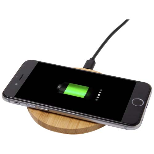 Chargeur à induction en bambou certifié Essence 15W_Bois