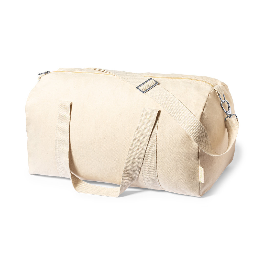 Sac week-end en coton recyclé Golduck_Naturel