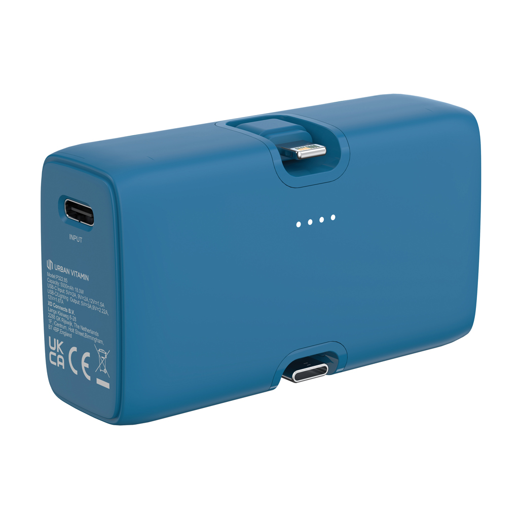 Batterie externe charge rapide 20 W Urban Vitamin Los Angeles_Bleu