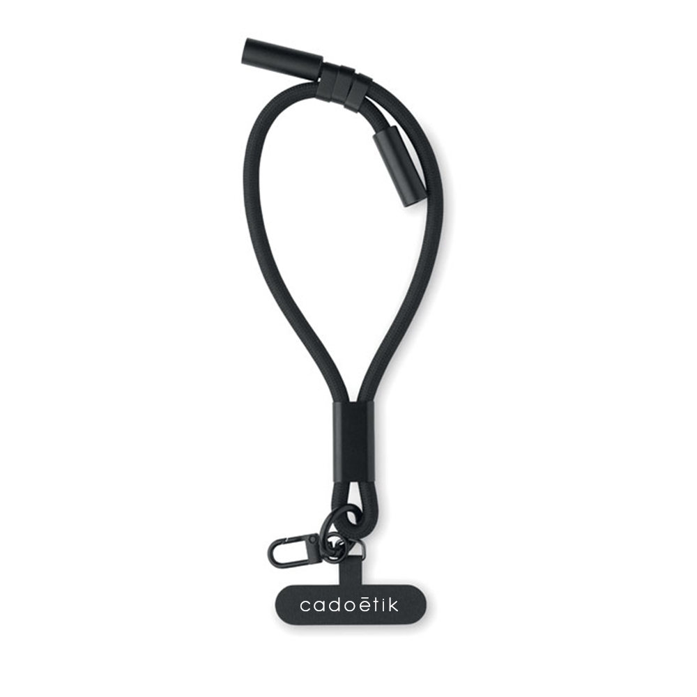 Dragonne pour téléphone et câble de charge en plastique recyclé rPET Vrist_01