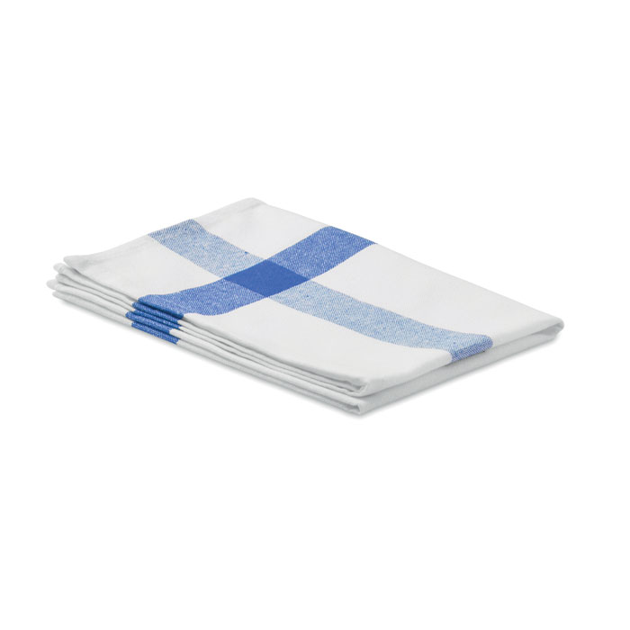 Torchon de cuisine en coton et polyester recyclés Kitch 180 g_Bleu