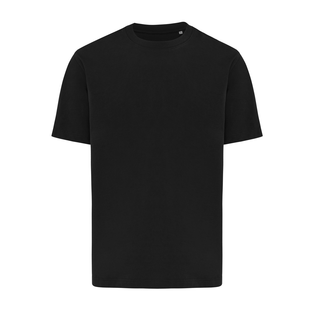 T-shirt en coton bio et recyclé certifié Iqoniq Nikko 220 g_Noir