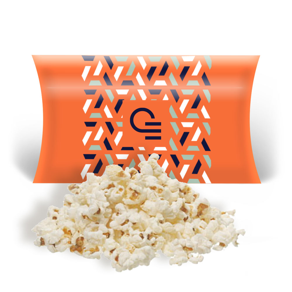 Bonbon publicitaire - Popcorn publicitaire micro-ondes sucré ou salé en carton