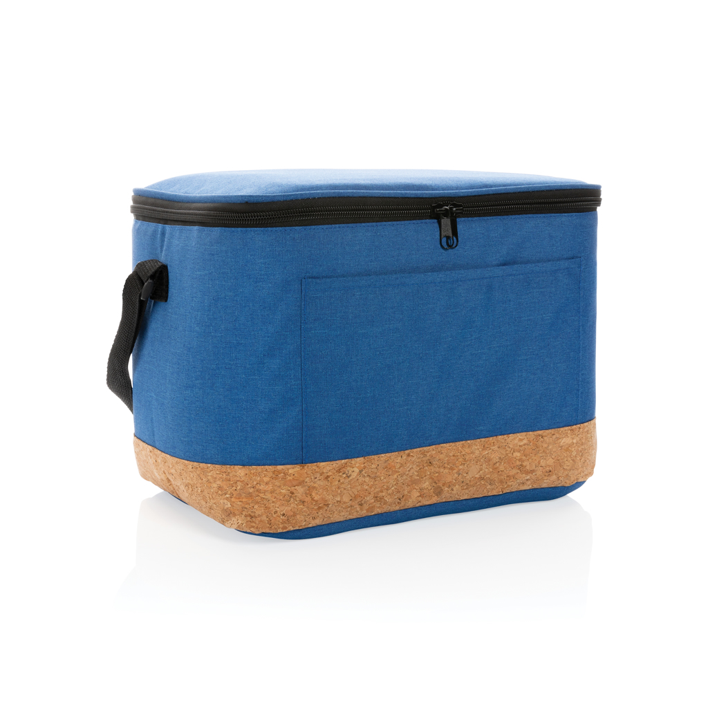 Sac isotherme XL en polyester recyclé rPET et liège Impact_Bleu