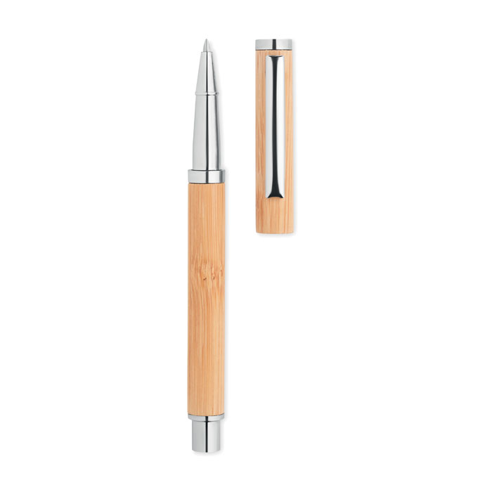 Stylo bille en bambou et inox Cairo_Bois