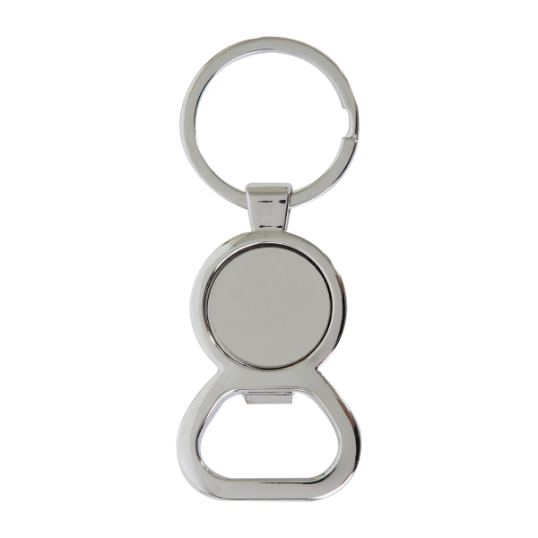 Porte-clés jeton décapsuleur magnétique_Argent