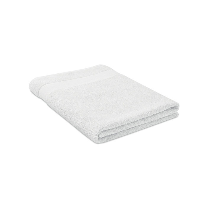 Serviette de bain en coton bio Merry 180 x 100 cm 360 g_Blanc