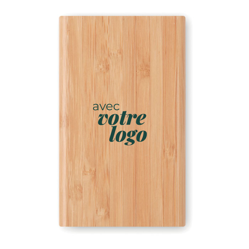 Batterie externe publicitaire en bambou Arenapower 4000 mAh_03