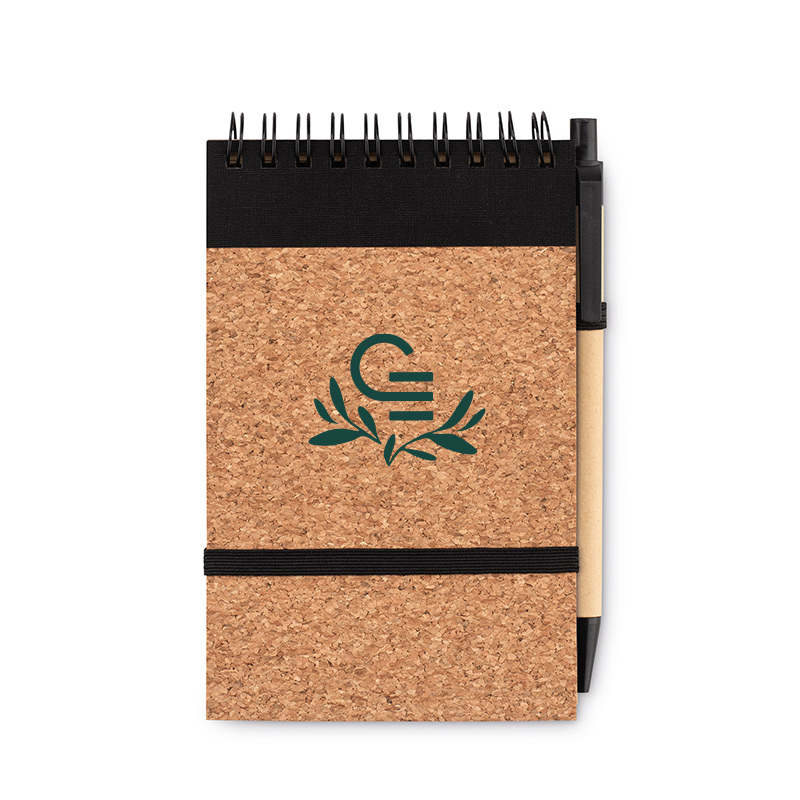 Bloc-notes A6 personnalisé en liège et papier recyclé Sonoracork_03