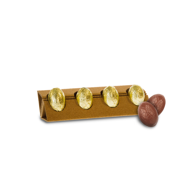 Boîte 4 œufs en chocolat praliné noir ou lait 33 g_05