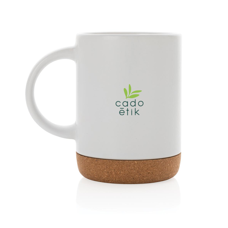 Mug publicitaire personnalisé entreprise - Base liège Tiago 280 mL_1