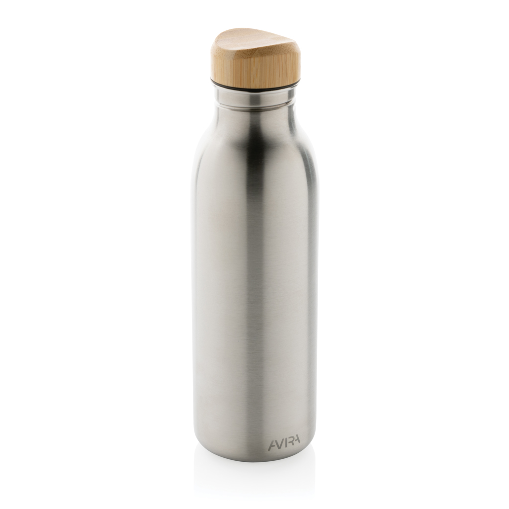 Gourde en inox recyclé certifié Avira Alcor 600 mL_Argent