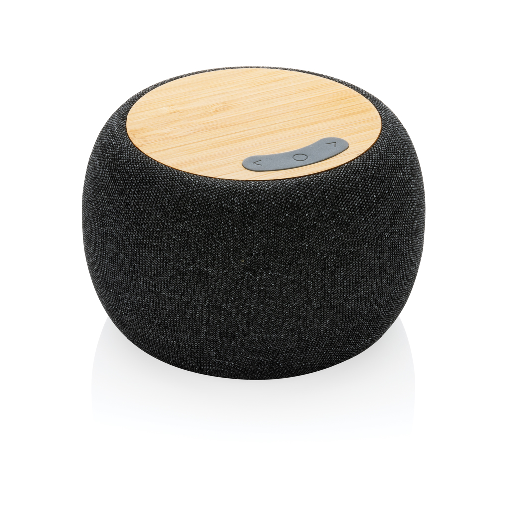 Enceinte nomade en bambou et plastique recyclé certifiés Écodio 5W_Antracite