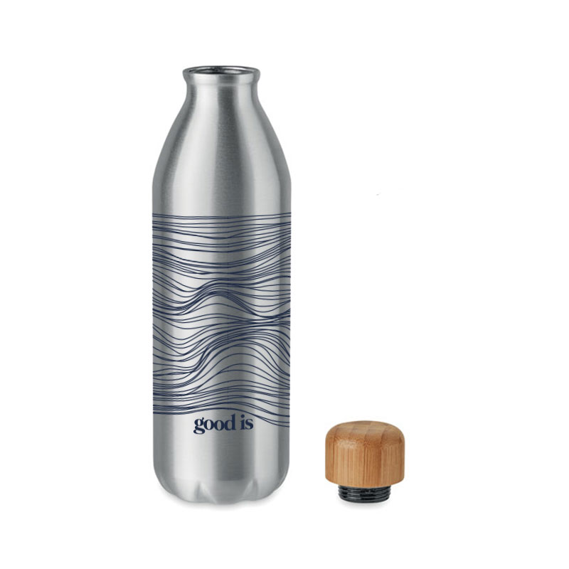 Bouteille en aluminium et bambou Asper 550 mL _2