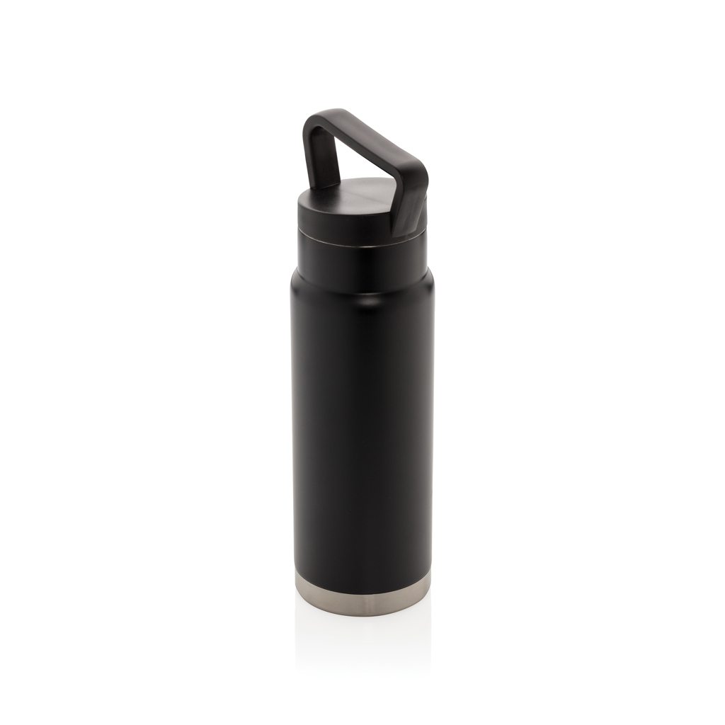 Bouteille isotherme en inox avec poignée Getaway 650 mL_Noir