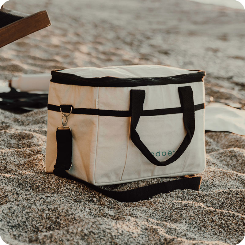 Grand sac isotherme en toile recyclée Vinga Volonne 22 L_00