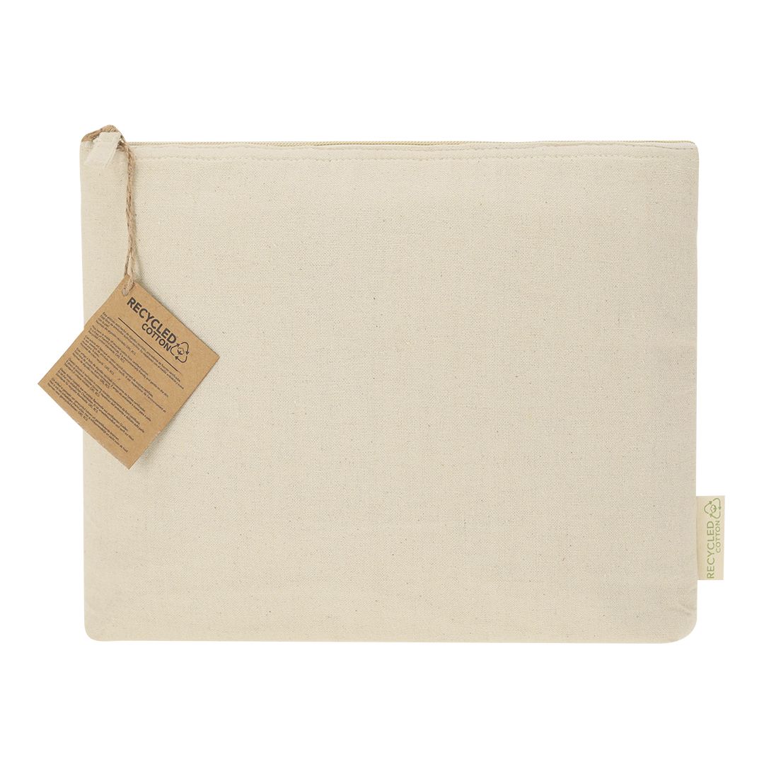 Sac personnalisé pour maillot de bain en coton recyclé Breklo_Naturel