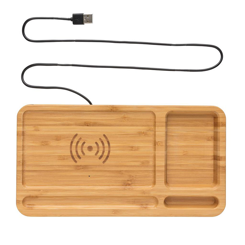 Chargeur à induction 10W en bambou certifié Woodly_04